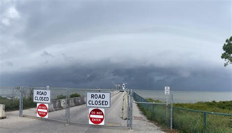Fantastic Shelf Cloud Approaching From Mobile Bay While I Was Waiting
