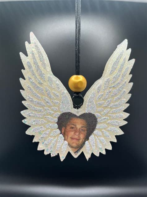 Memorial Angel Wing Freshie Angel Wings Guardian Angel Freshie Custom