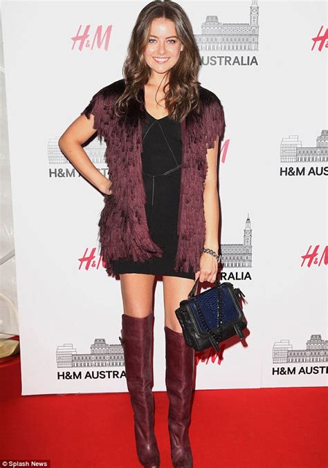 april rose pengilly attends melbourne handm launch daily mail online