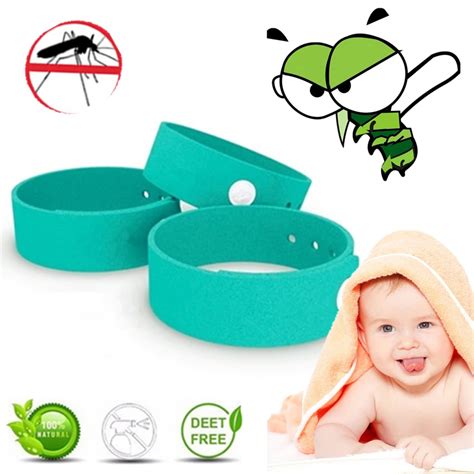 1bags 10pcs Anti Mosquito Wrist Band Mosquito Repellent Bracelet