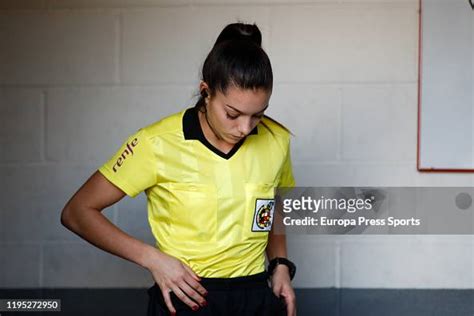 Maria Eugenia Gil Soriano Referee Of The Match Looks On During The