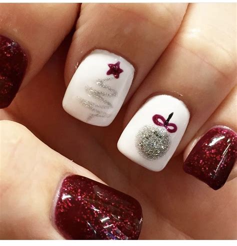 Winter Nails Xmas Nails Fun Designs For Manicures Christmas Nail Art Easy Christmas Nails