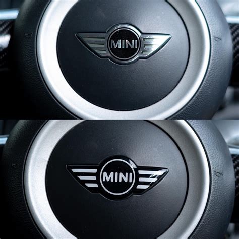 Mini Cooper Steering Wheel Emblem Badge Overlay Gel Sticker Etsy Uk