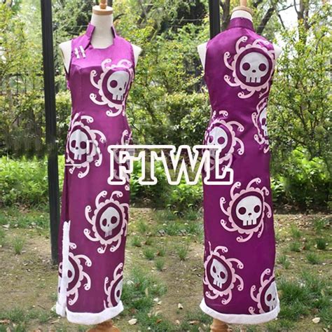 Anime One Piece Cosplay Boa Hancock Cosplay Cheongsam Dress Women Halloween Costume For Party On