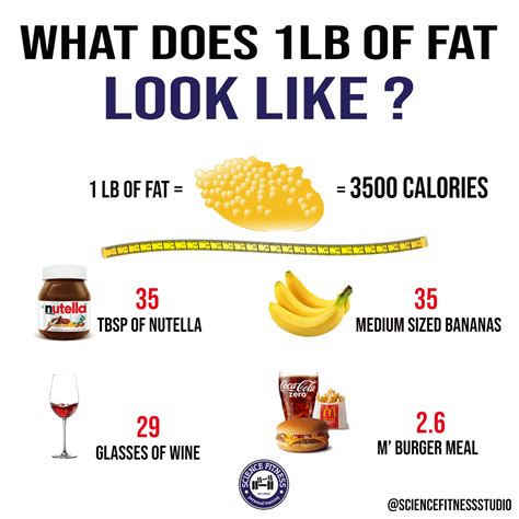 After just about 5 minutes he told me he filled 1 lb. What does 1lb of fat look like? - Science Fitness Studio