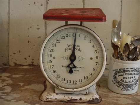 Rustic Antique Weighing Scales Vintage Household Scales Etsy Uk