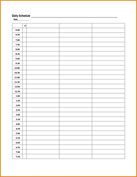 Daily Calendar Excel Template Free Printable Monthly Calendar