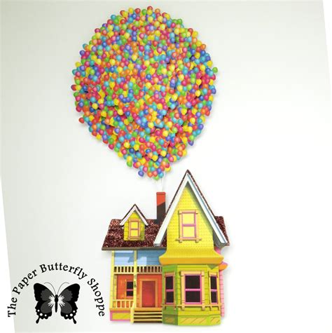 Up House With Balloons House With Balloons From The Pixar Etsy