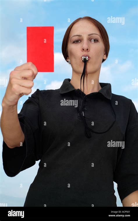 Red Card Female Football Hi Res Stock Photography And Images Alamy