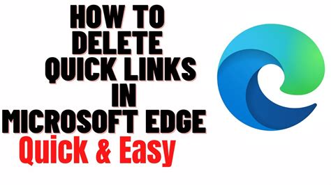 How To Remove Quick Links In Microsoft Edgehow To Delete Quick Links