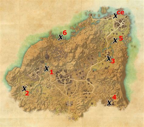Rivenspire Treasure Map Locations Elder Scrolls Online Guides