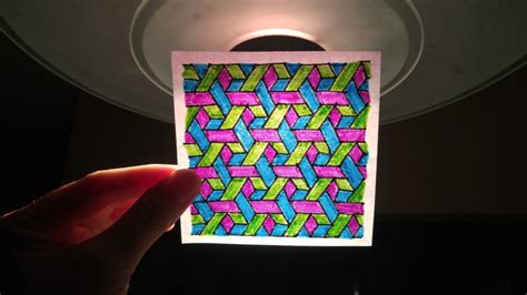 Geomegic Hexed Cubes Coloring Pattern