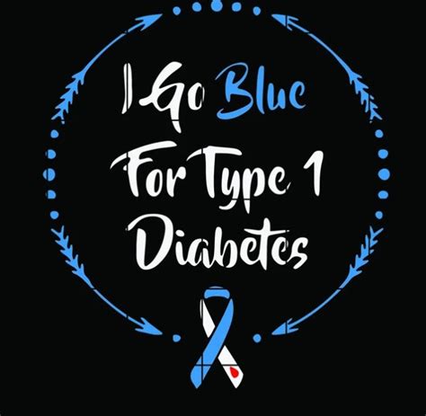 I Go Blue For Type 1 Diabetes Diabetes Awareness Month Etsy