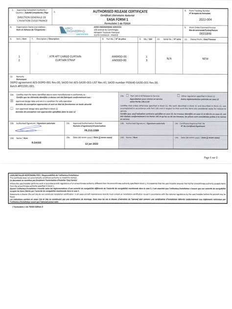 Easa Form 1 2022 004 Pdf