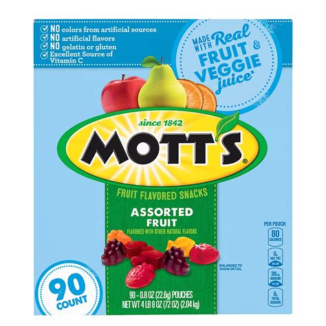 Motts Fruit Flavored Snacks 90 Ph