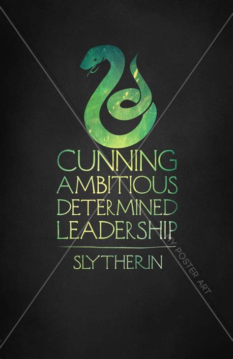 Harry Potter Slytherin 11x17 18x24 Or 24x36 Movie Poster Art