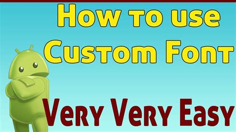 How To Use Custom Font In Android Studio Custom Fonts On Android
