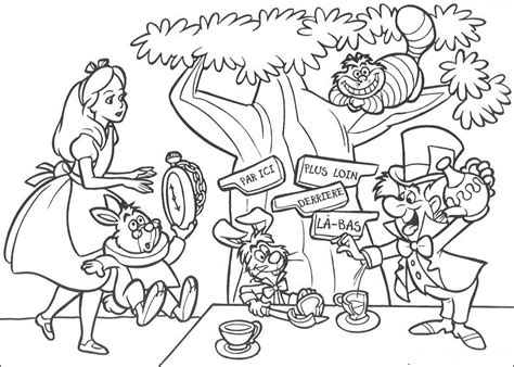 Fun Coloring Pages Alice In Wonderland Coloring Pages
