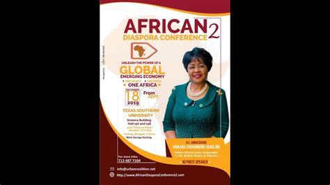 African Diaspora Conference In Houston Texas With Her Excellency Dr
