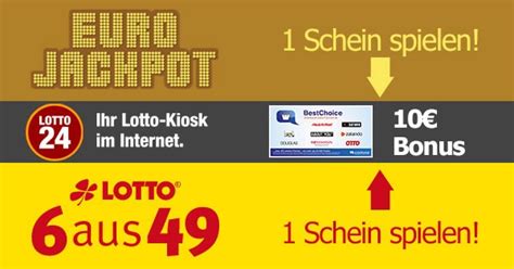 Lotto 6aus49 gutschein angebote im überblick: Bei Lotto24 spielen und 10€ Gutschein abstauben