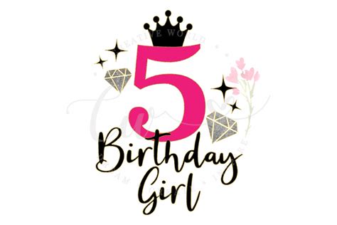 Download 5th Birthday svg | My 5th Birthday svg | Princess Diva