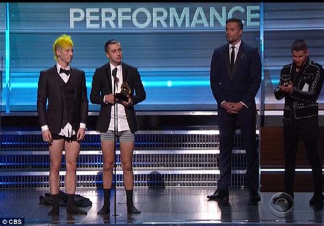 Twenty One Pilots Took Their Pants Off After Winning This Grammy