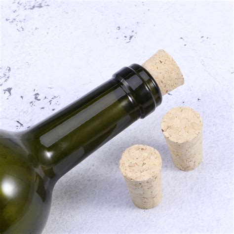 Rosenice 10pcs Natural Wooden Wine Corks Premium Straight Cork Stopper