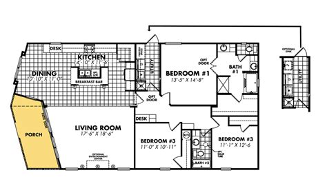 Two Bedroom Double Wide Floor Plans Floorplans Click