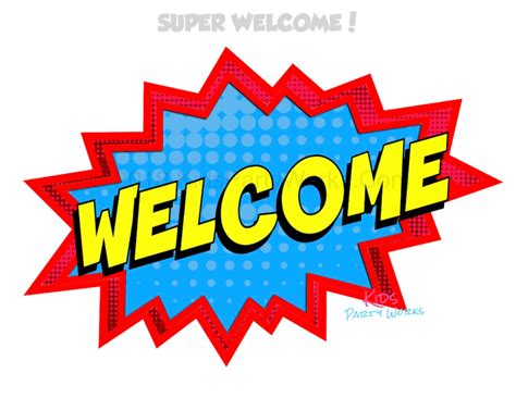 Superhero Welcome Sign Superhero Sign Superhero Party Etsy