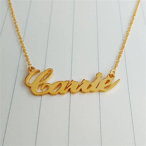 custom carrie name necklace sex and the city name necklace personalized carrie bradshaw necklace