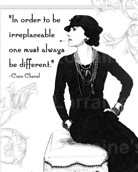 Coco Chanel Motivational Black And White Mixed Media Fine Art Print