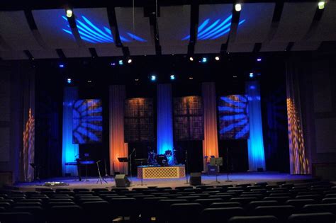 Throwback Four Square Church Stage Design Ideas Scenic Sets And