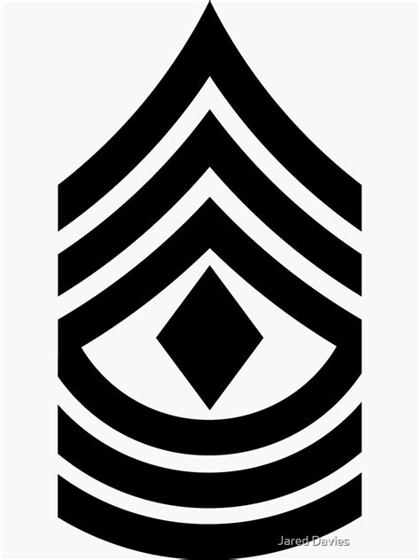 1st Sergeant Black Sticker For Sale By Militarycanda Redbubble