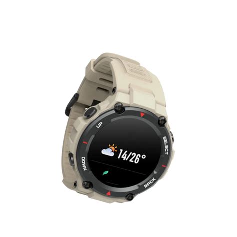 Not quite as hulking as its namesake, amazfit's smartwatch is still no small affair. Amazfit T-REX khaki