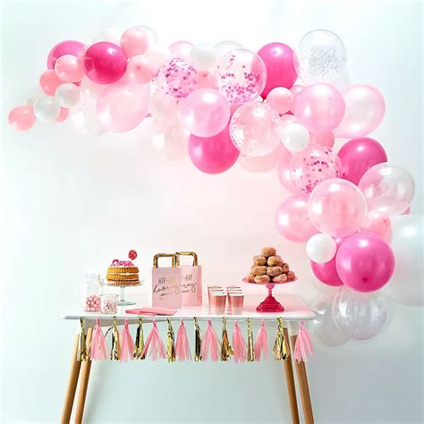Ginger Ray Pink Balloon Arch Kit 72pc Party City Canada