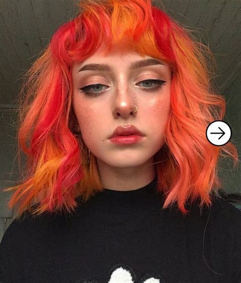 20 Inspiration Of Egirl Makeup You Can Do In 2020 Peach Hair Hair Color Orange Hair Color Shades