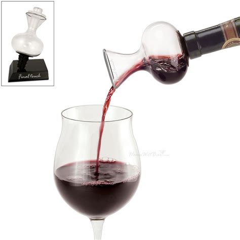 On Bottle Deluxe Wine Aerator With Stand And Stopper