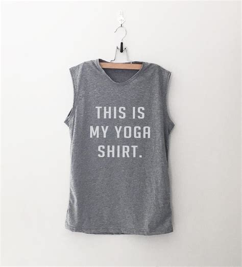 This Is My Yoga Shirt Muscle Workout Tank Tops For Women Etsy