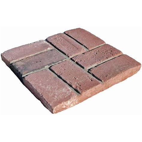 Classic Stone Brickface Red Used Concrete Stepping Stone Pathway Pack