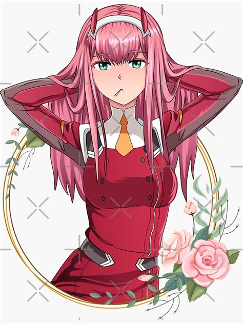 Pegatina Active Fascinating Mysterious Miracles Zero Two Darling In