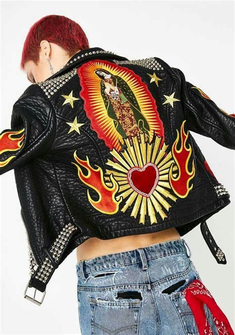 Jacket Say Ur Hail Mary’s 2nite 😈🙏🏼 Hazmat Punk Accessories Skull Design