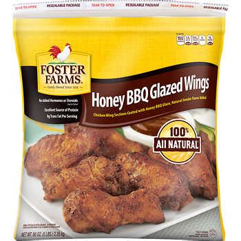 And all other chicken parts. Foster Farms Glazed Chicken Wings, Honey BBQ, 5 lbs