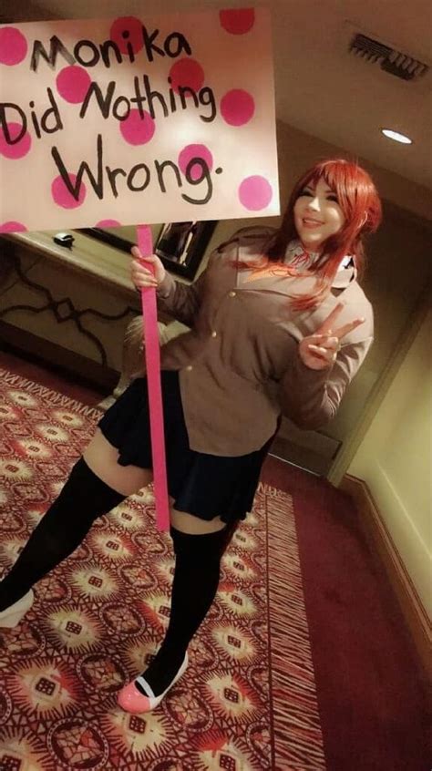 Monika Did Nothing Wrong Gabrielle Cooke Cosplay R Ddlc