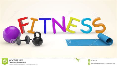 Download and use 20,000+ fitness stock photos for free. Cartoon Color Fitness Sign Stock Illustration - Image ...