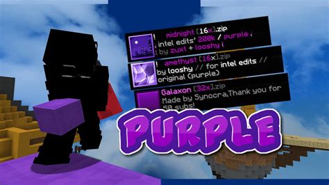 The Best Purple Texture Packs For Bedwars 189 Youtube