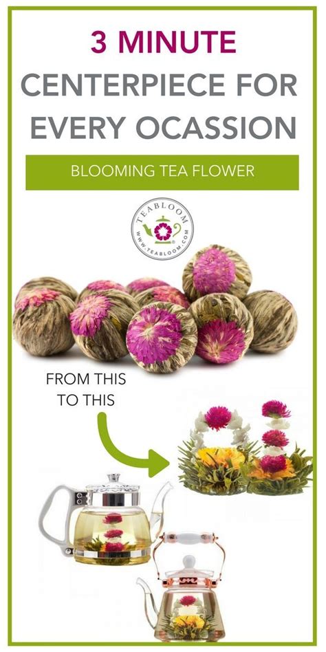 Blooming Tea Flowers Simple Diy Flower Centerpieces Blooming Tea
