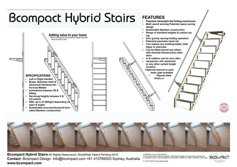 Bcompact Hybrid Stairs And Ladders Folding Stairs Stair Ladder Stairs
