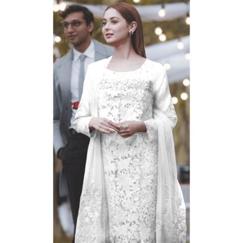 Buy Luxury Chiffon Net White Embroidered Dress For Women Online In