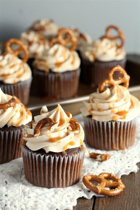 This is the best chocolate cupcake recipe in the world and it's pretty easy to make too. Salted Caramel Pretzel Cupcakes - Chocolate With Grace