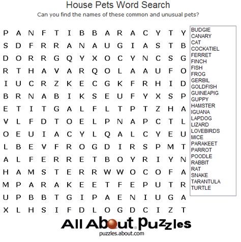 Create A Word Search Printable